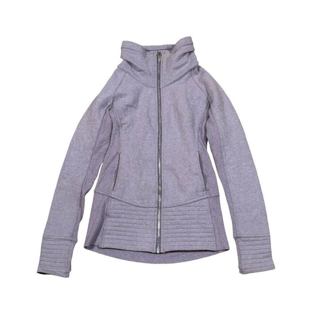 Lululemon Radiant Jacket II‎ Women's 4 Purple Full Zip Cotton Fleece